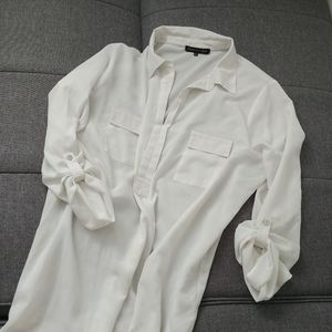 White Convertible Blouse